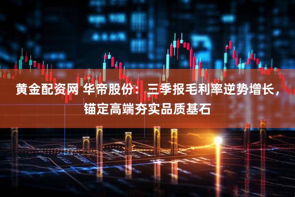 黄金配资网 华帝股份:三季报毛利率逆势增长,锚定高端夯实品质基石