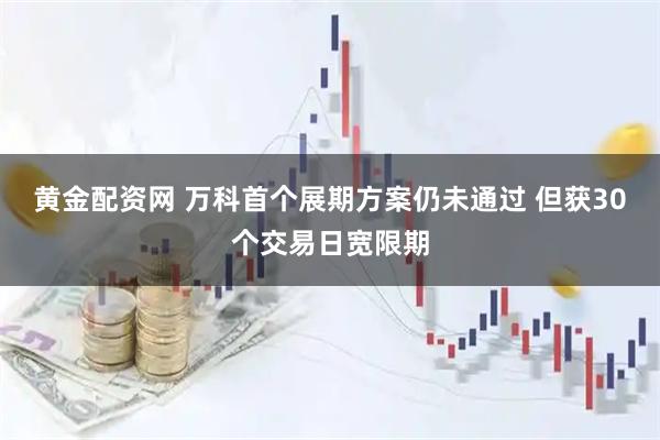 黄金配资网 万科首个展期方案仍未通过 但获30个交易日宽限期